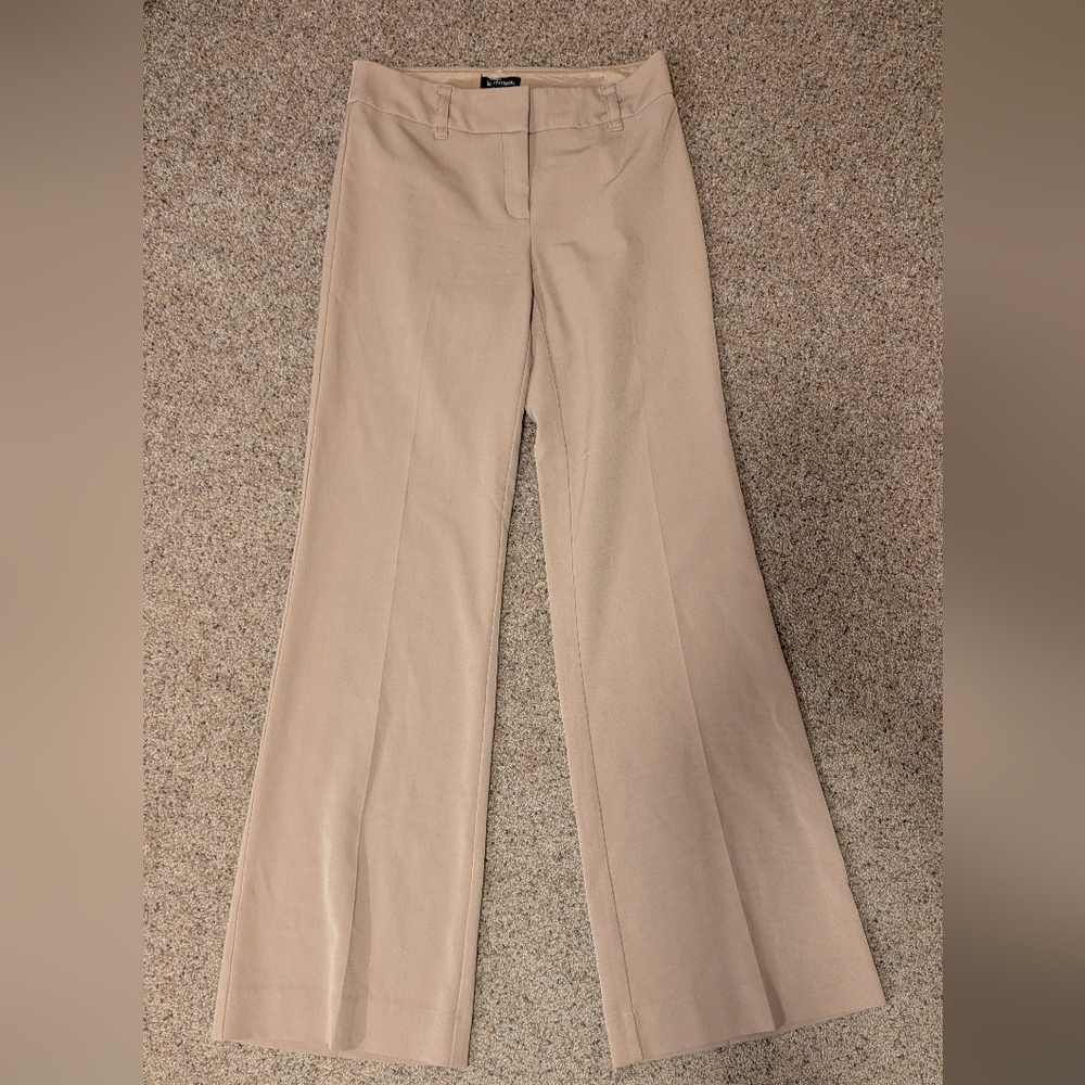 Le Chateau Beige Wide Leg Women's Trouser